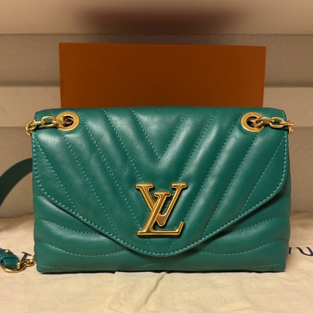 LV Green Quilted Women Bag
